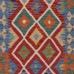 Runner Kelim Rug - Splash - 200 x 71 cm - multicolored