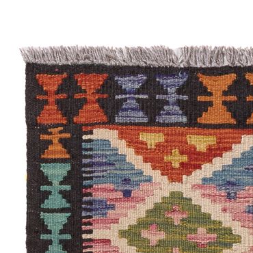 Corredor Tapete Kelim - Splash - 196 x 65 cm - multicolorido