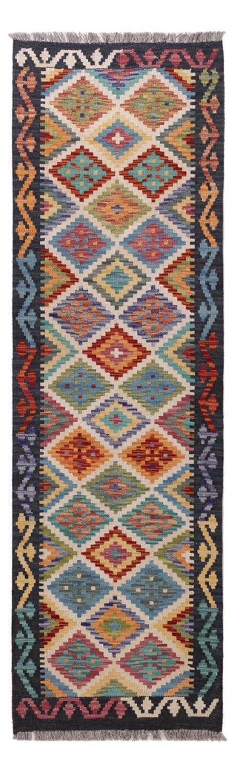 Runner Kelim Rug - Splash - 200 x 61 cm - multicolored