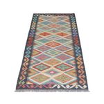 Runner Kelim Rug - Splash - 200 x 61 cm - multicolored