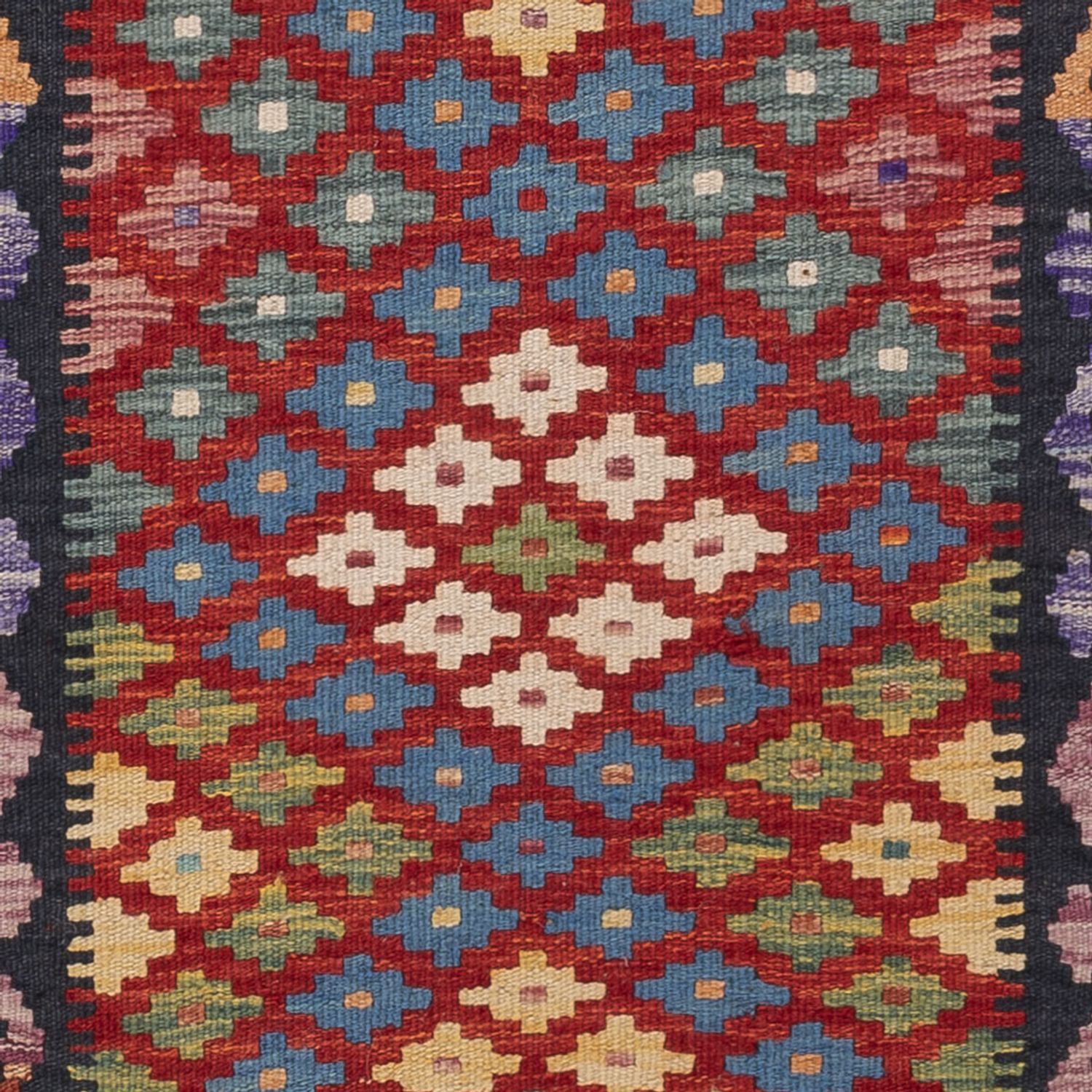 Runner Kelim Rug - Splash - 200 x 60 cm - multicolored