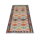 Runner Kelim Rug - Splash - 197 x 63 cm - multicolored