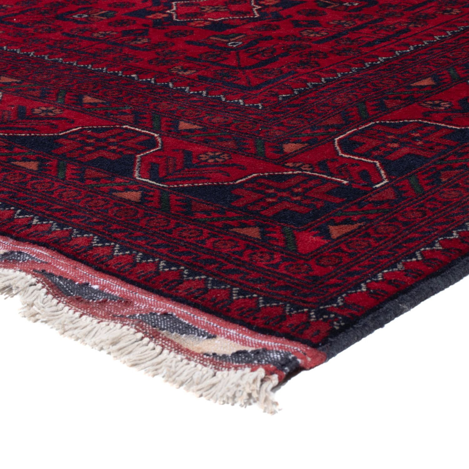 Afghan Rug - Kunduz - 238 x 168 cm - dark red