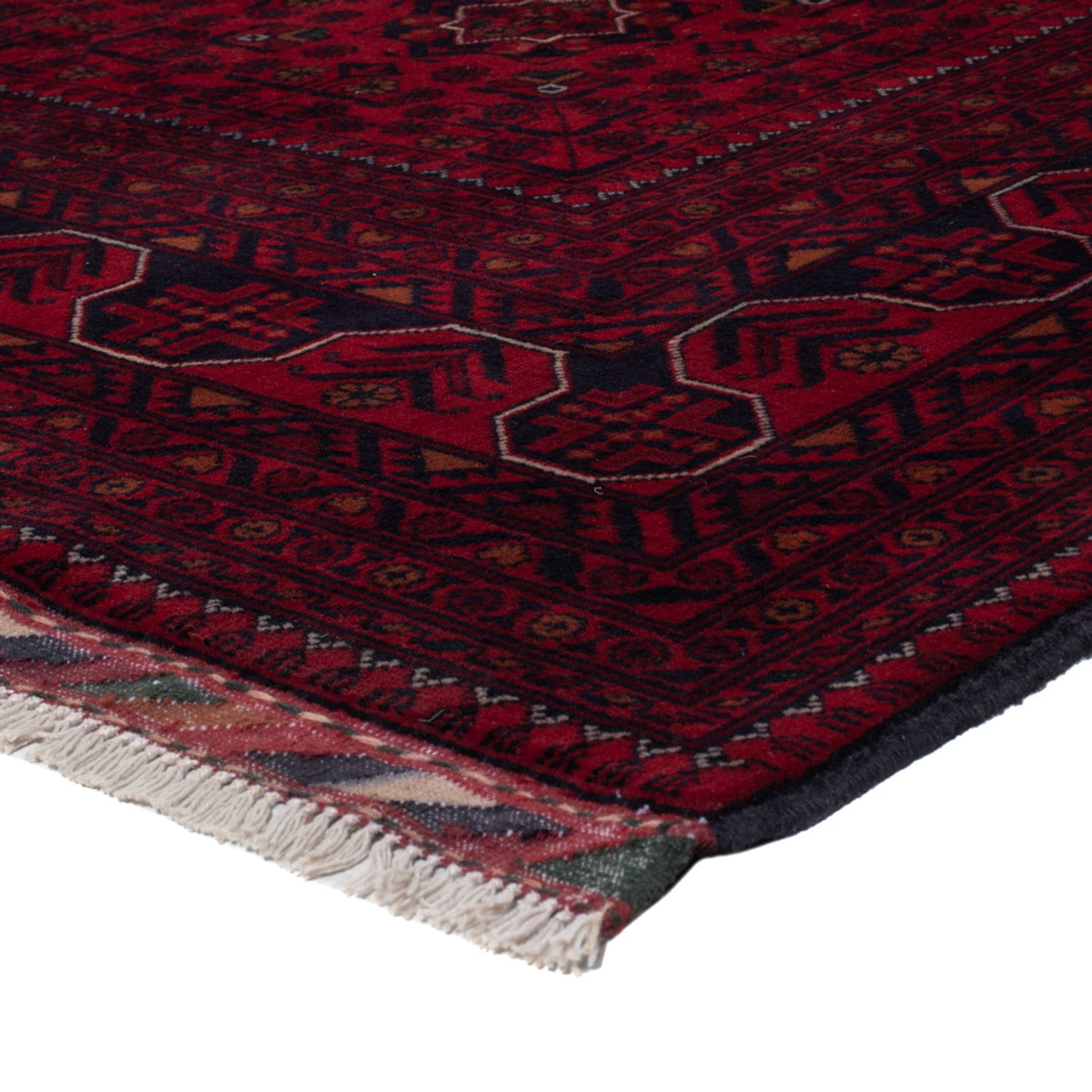 Afghan Rug - Kunduz - 239 x 170 cm - dark red