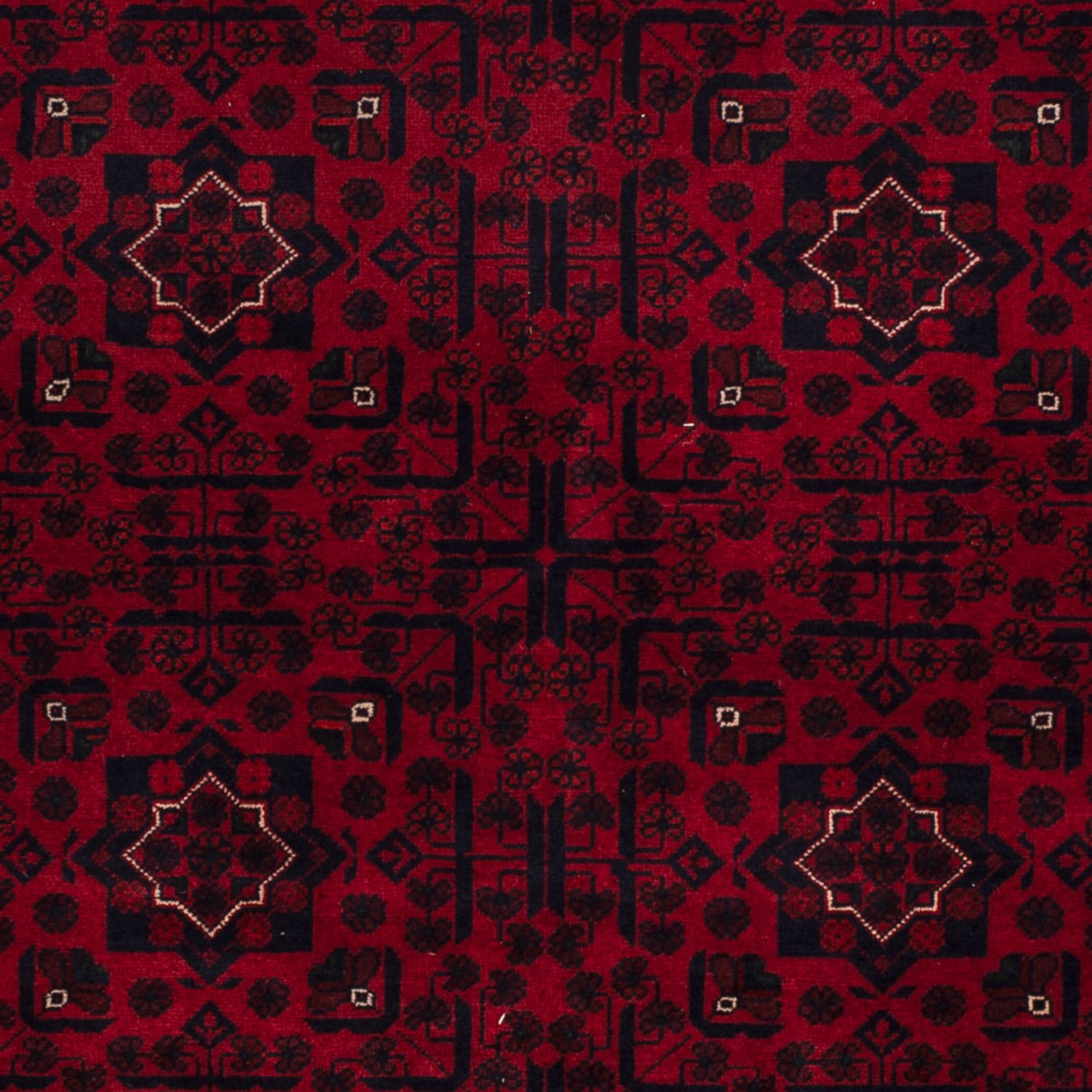 Afghan Rug - Kunduz - 235 x 164 cm - dark red