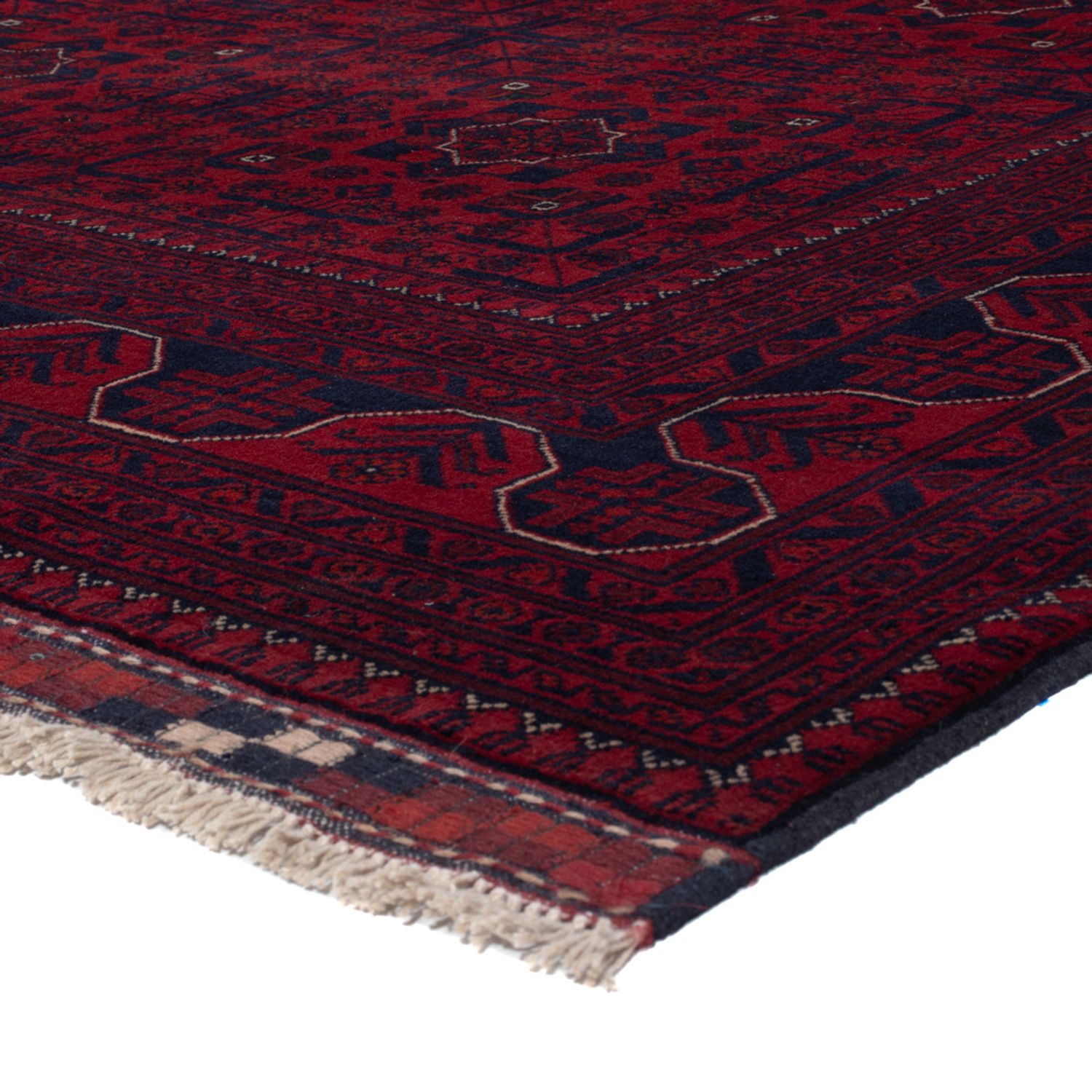 Afghan Rug - Kunduz - 235 x 164 cm - dark red