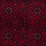 Afghan Rug - Kunduz - 235 x 164 cm - dark red