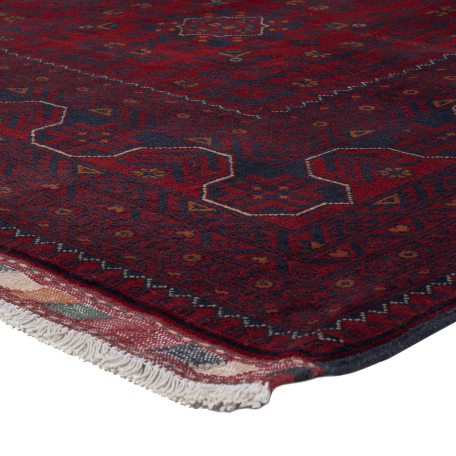 Afghan Rug - Kunduz - 236 x 167 cm - dark red