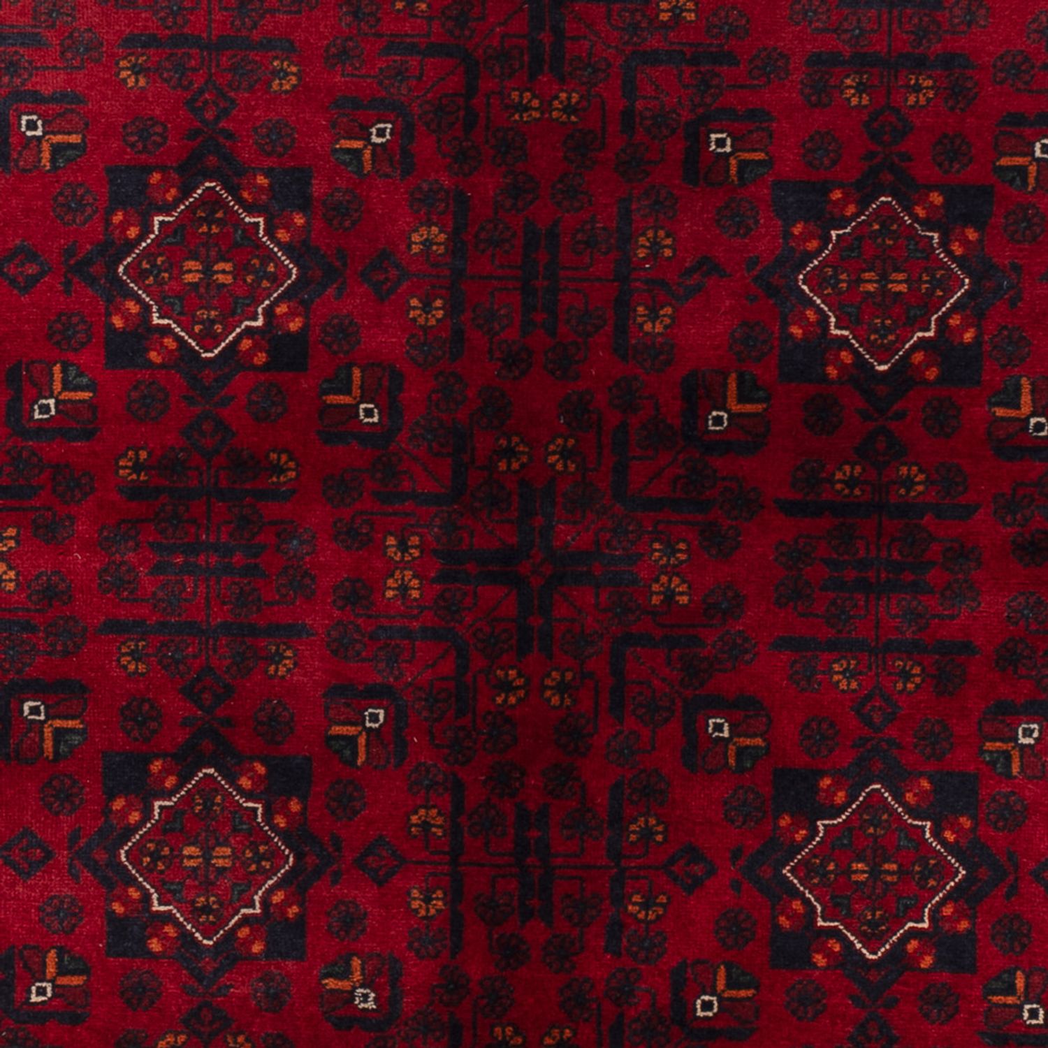 Afghan Teppich - Kunduz - 244 x 170 cm - dunkelrot