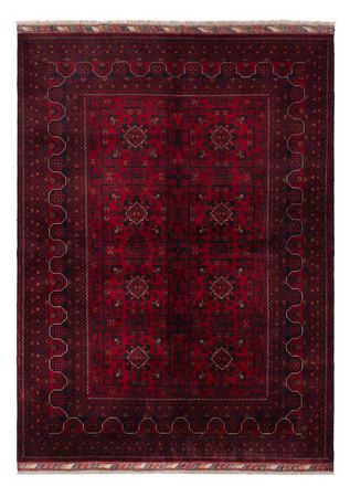 Afghan Teppich - Kunduz - 244 x 170 cm - dunkelrot