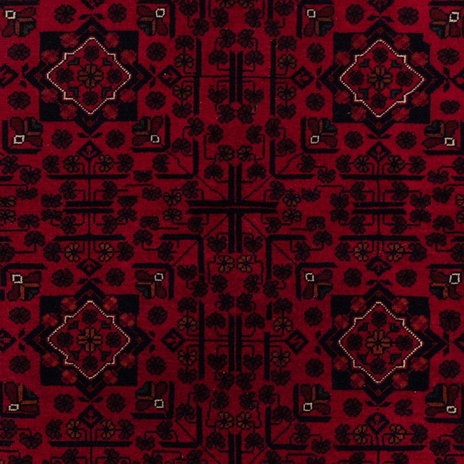 Afghan Rug - Kunduz - 234 x 163 cm - dark red