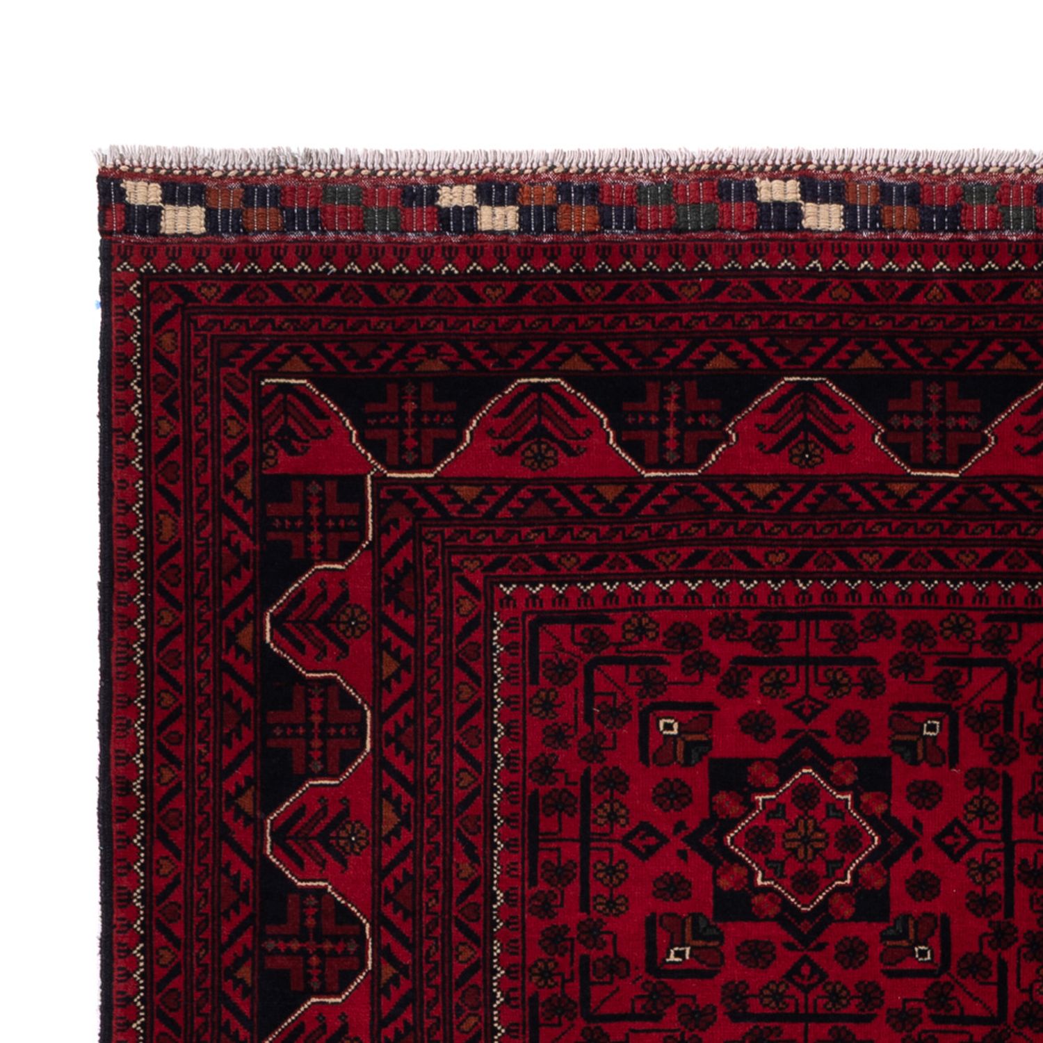 Afghan Rug - Kunduz - 234 x 163 cm - dark red