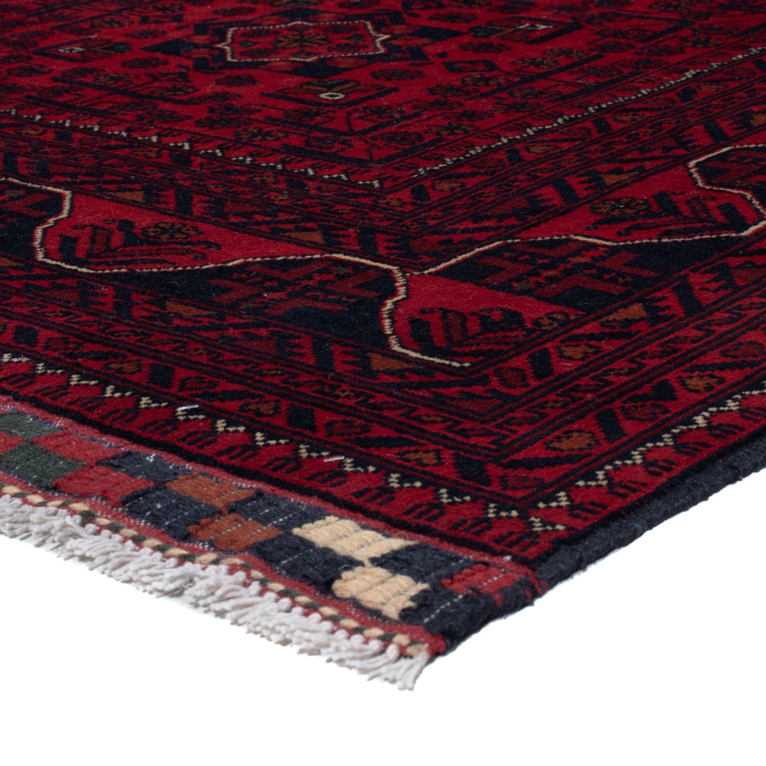 Afghan Rug - Kunduz - 234 x 163 cm - dark red
