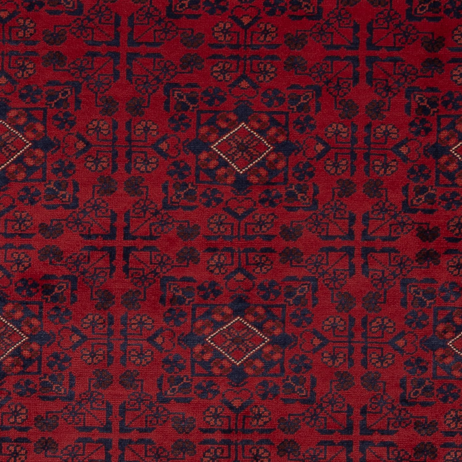 Afghan Teppich - Kunduz - 229 x 171 cm - dunkelrot