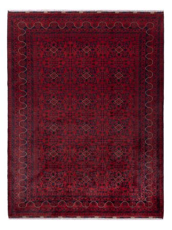 Afghan Teppich - Kunduz - 229 x 171 cm - dunkelrot
