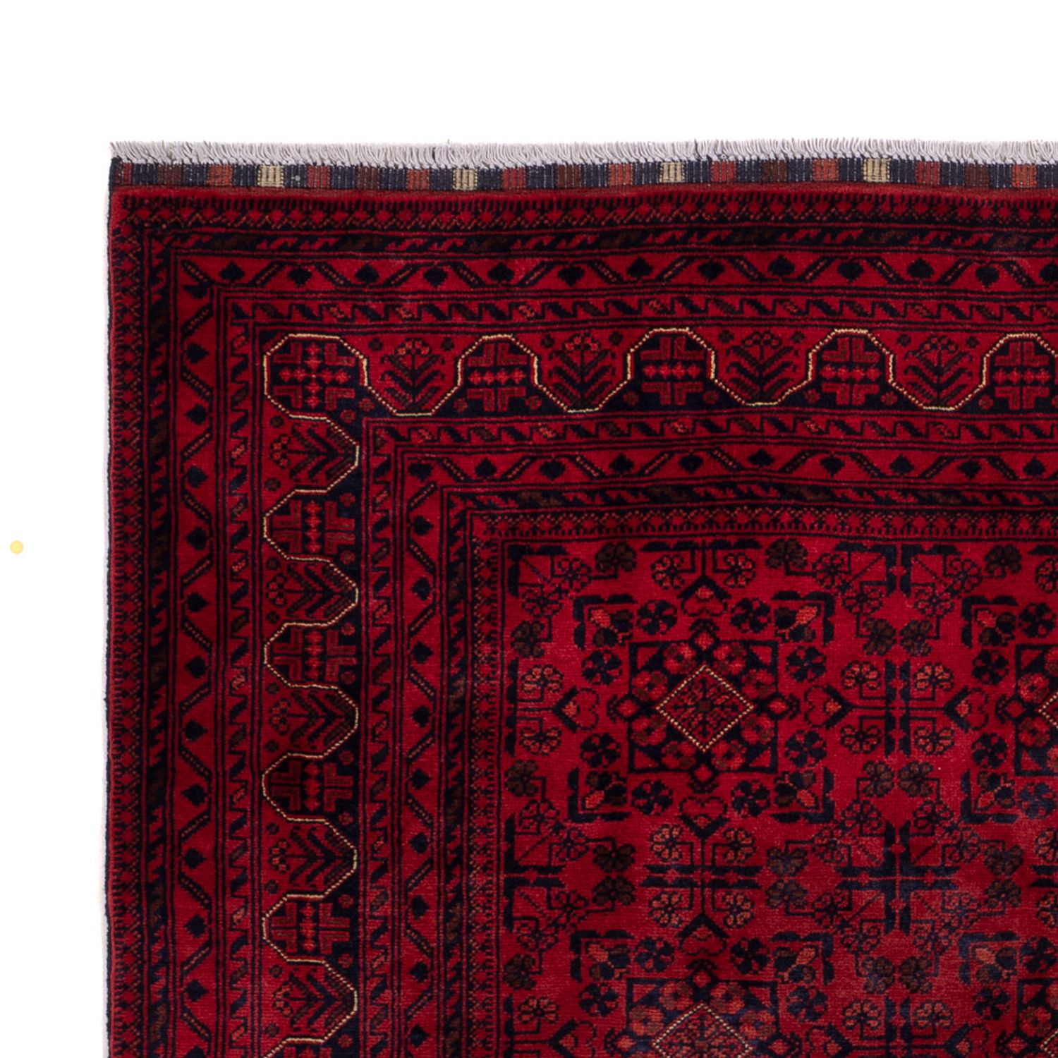 Afghan Rug - Kunduz - 237 x 175 cm - dark red