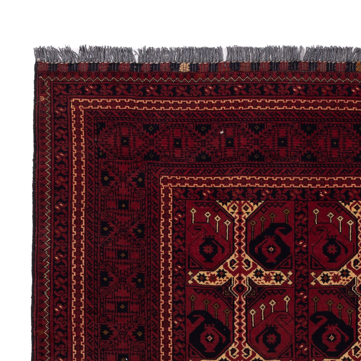 Afghan Rug - Kunduz - 238 x 163 cm - dark red