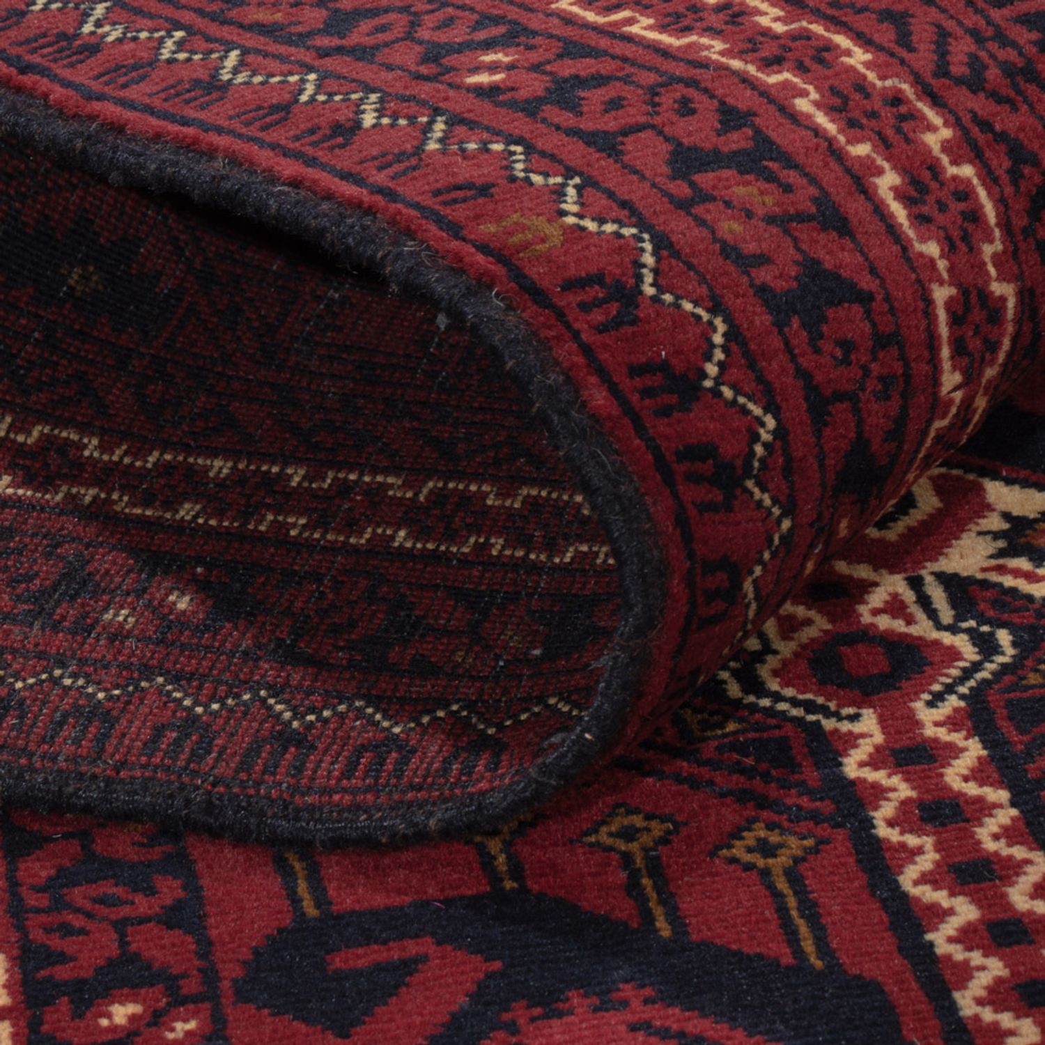 Afghan Rug - Kunduz - 238 x 163 cm - dark red