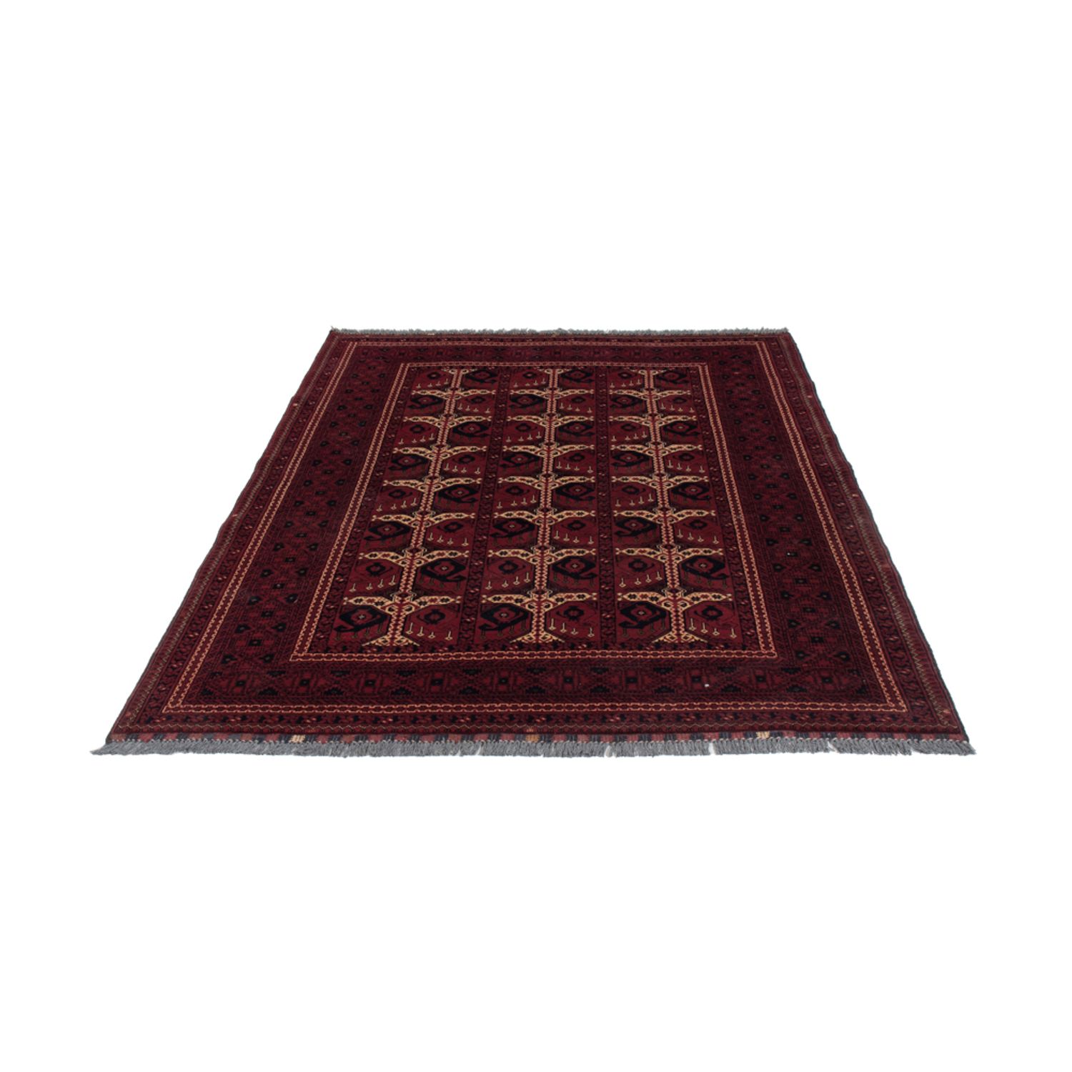 Afghan Rug - Kunduz - 238 x 163 cm - dark red