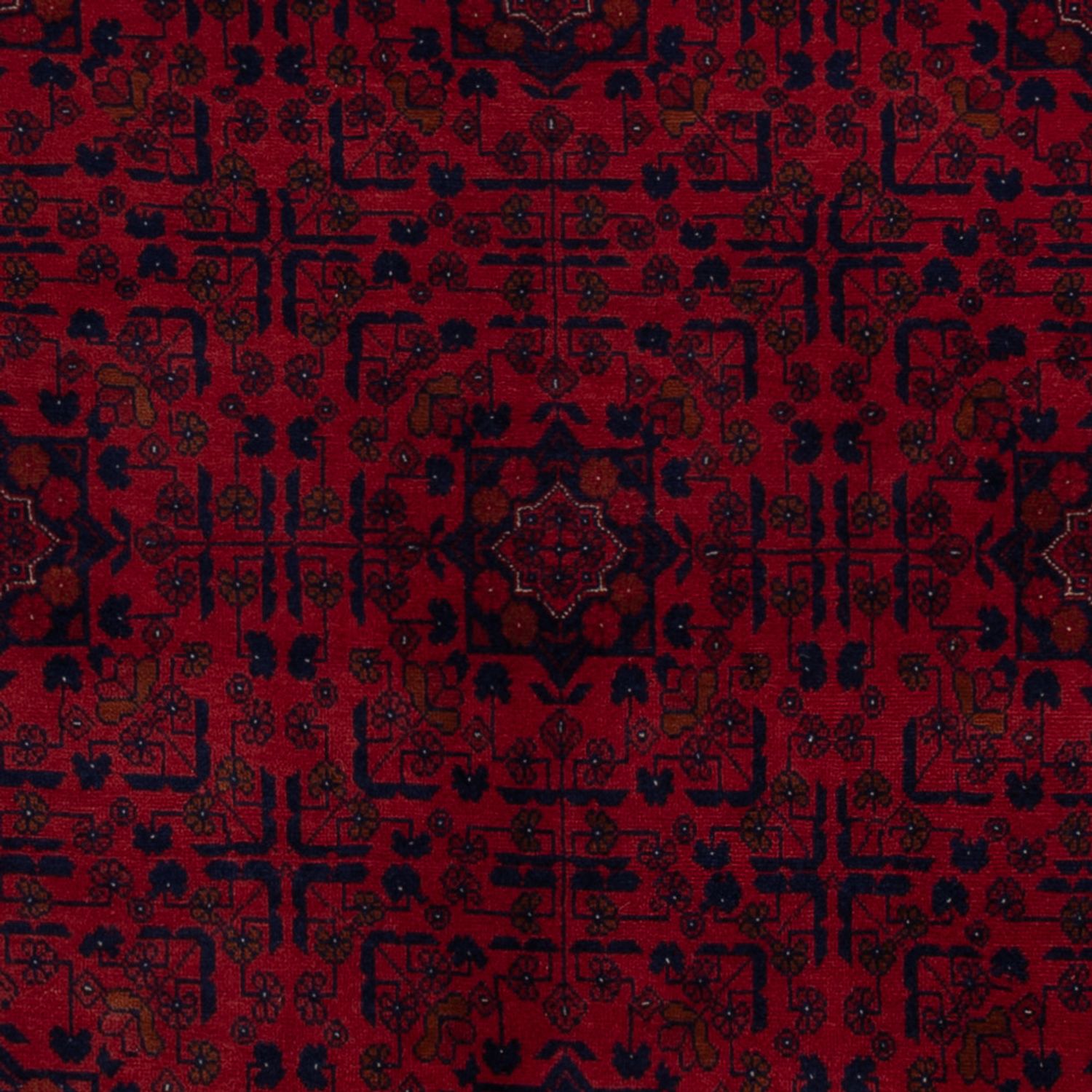 Afghan Rug - Royal - 203 x 161 cm - dark red