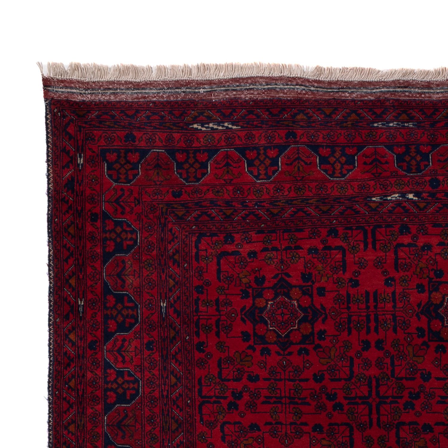 Afghan Rug - Royal - 203 x 161 cm - dark red