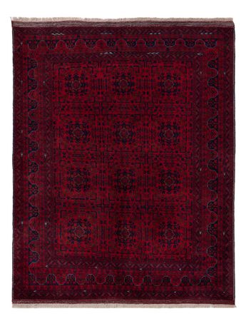 Afghan Rug - Royal - 203 x 161 cm - dark red