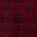 Afghan Rug - Royal - 203 x 161 cm - dark red