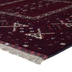 Afghan Rug - 247 x 154 cm - dark red