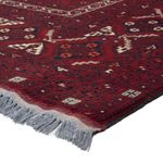 Afghan Rug - 254 x 156 cm - dark red