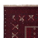 Afghan Rug - 246 x 157 cm - dark red