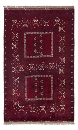 Afghan Rug - 246 x 151 cm - dark red