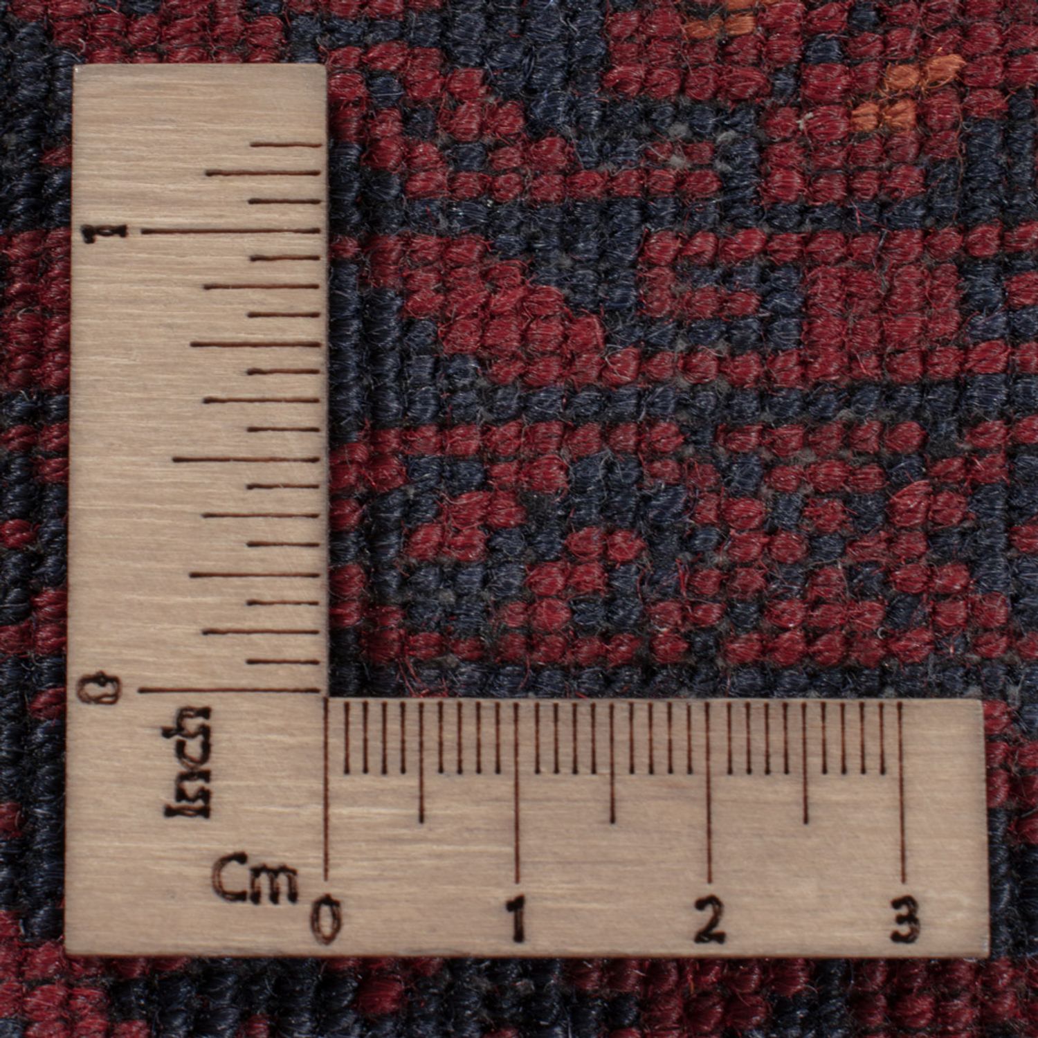 Afghan Rug - 251 x 149 cm - dark red