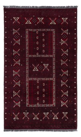 Afghan Rug - 251 x 149 cm - dark red