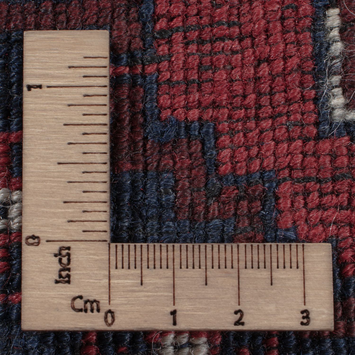 Afghan Rug - 252 x 158 cm - dark red