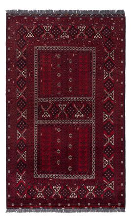 Afghan Rug - 252 x 158 cm - dark red