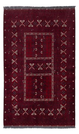 Afghan Rug - 248 x 153 cm - dark red