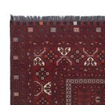Afghan Rug - 241 x 156 cm - dark red