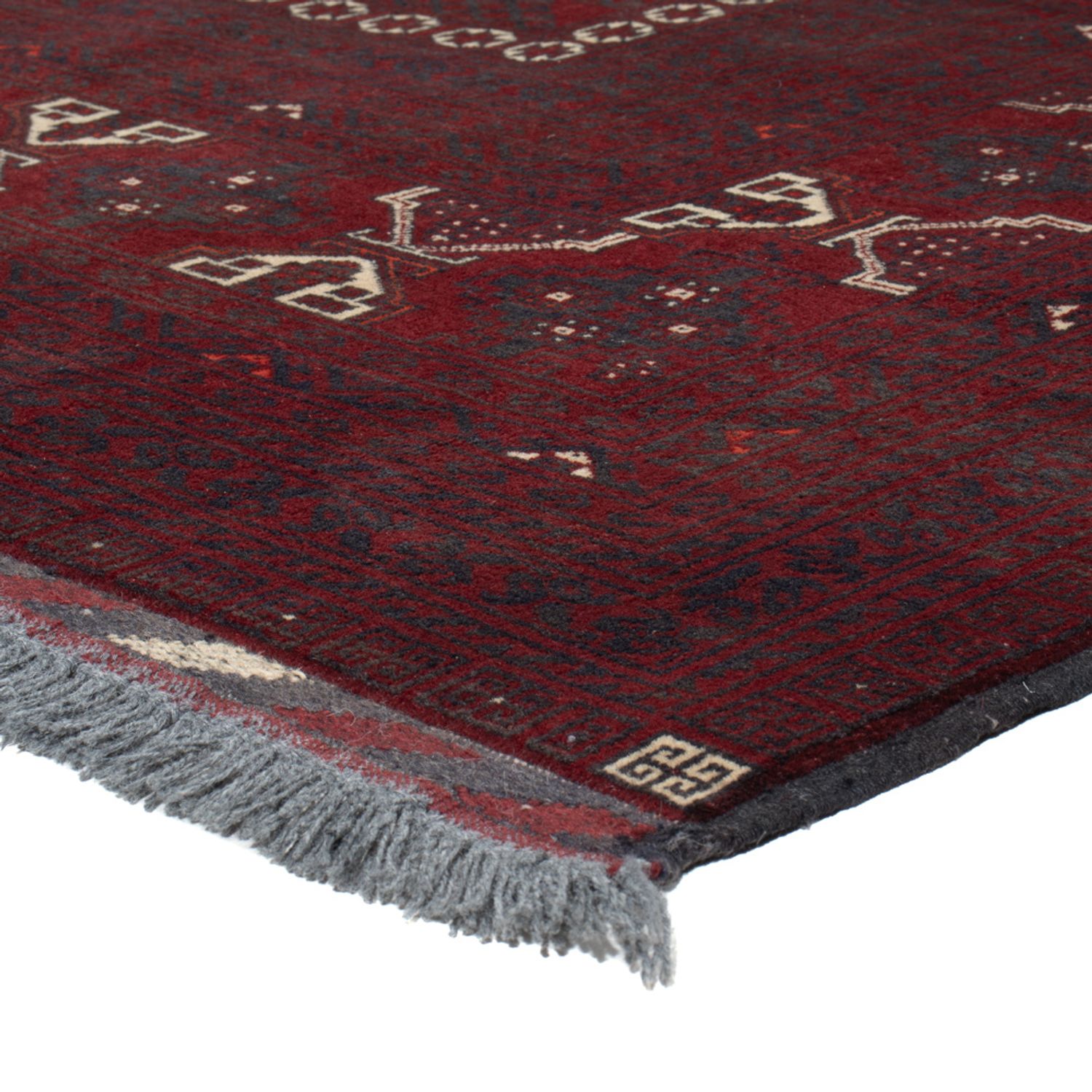 Afghan Rug - 250 x 157 cm - dark red