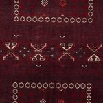 Afghan Rug - 250 x 157 cm - dark red