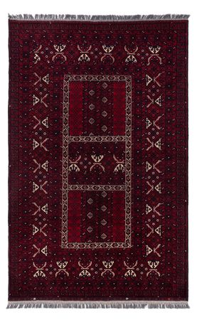 Afghan Rug - 240 x 152 cm - dark red