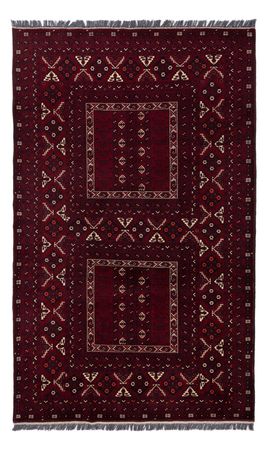 Afghan Rug - 248 x 154 cm - dark red