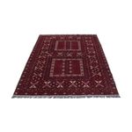 Afghan Rug - 248 x 154 cm - dark red