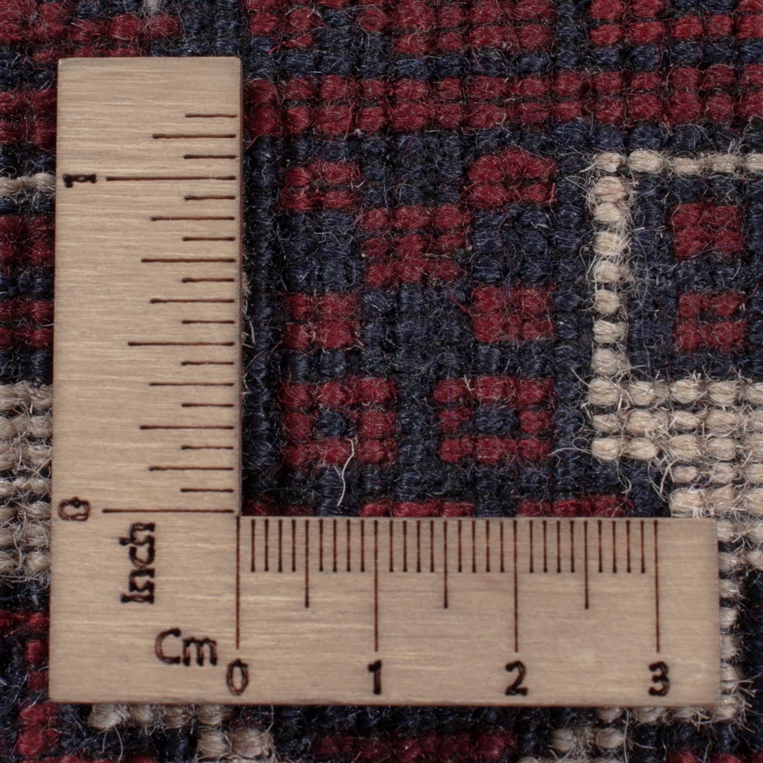 Afghan Rug - 249 x 161 cm - dark red