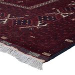 Afghan Rug - 249 x 161 cm - dark red