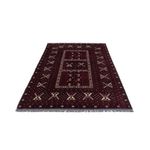 Afghan Rug - 249 x 150 cm - dark red