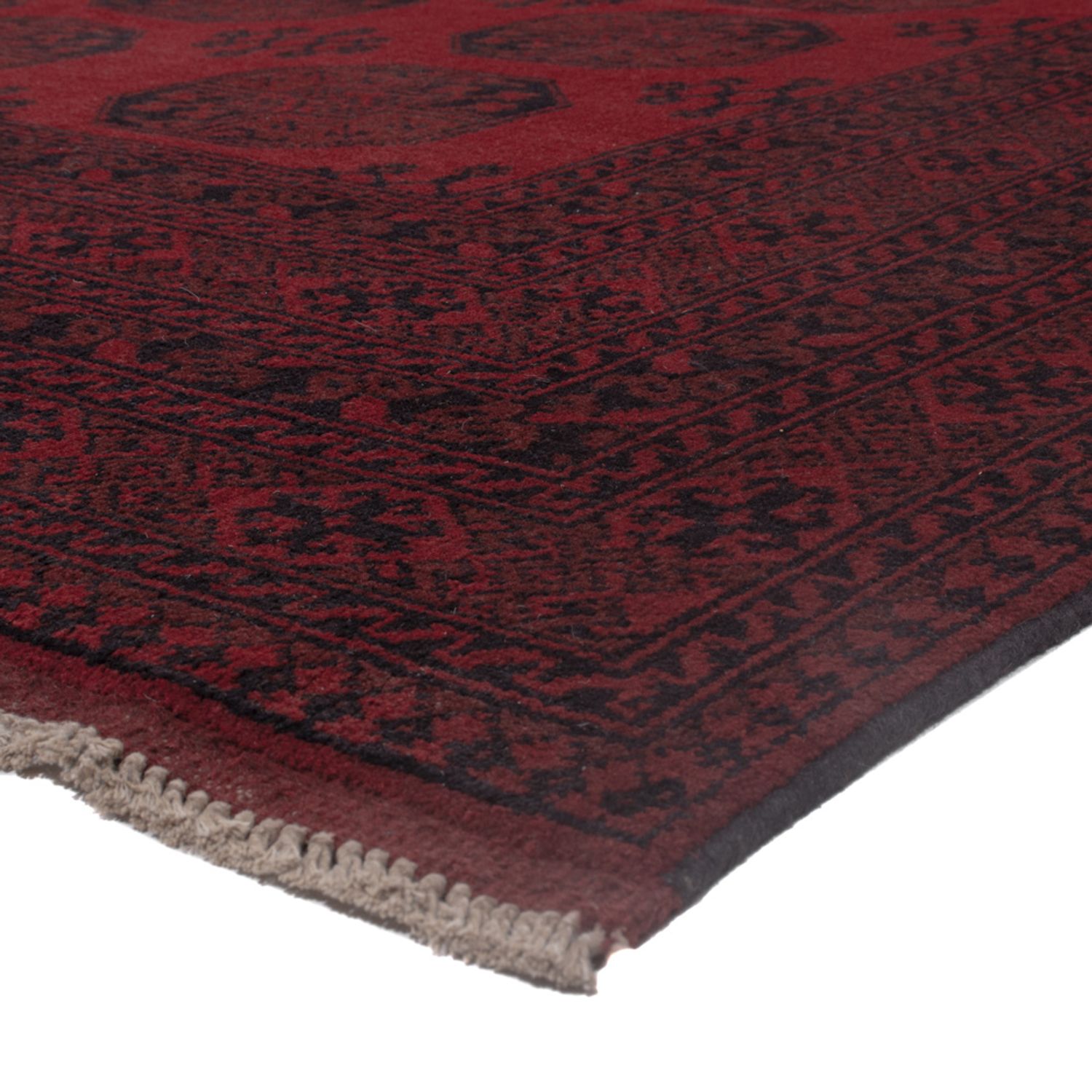Afghan Teppich - Filpa - 346 x 255 cm - dunkelrot