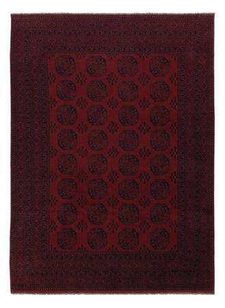 Afghan Teppich - Filpa - 346 x 255 cm - dunkelrot
