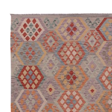 Kelim Rug - Splash - 367 x 256 cm - multicolored