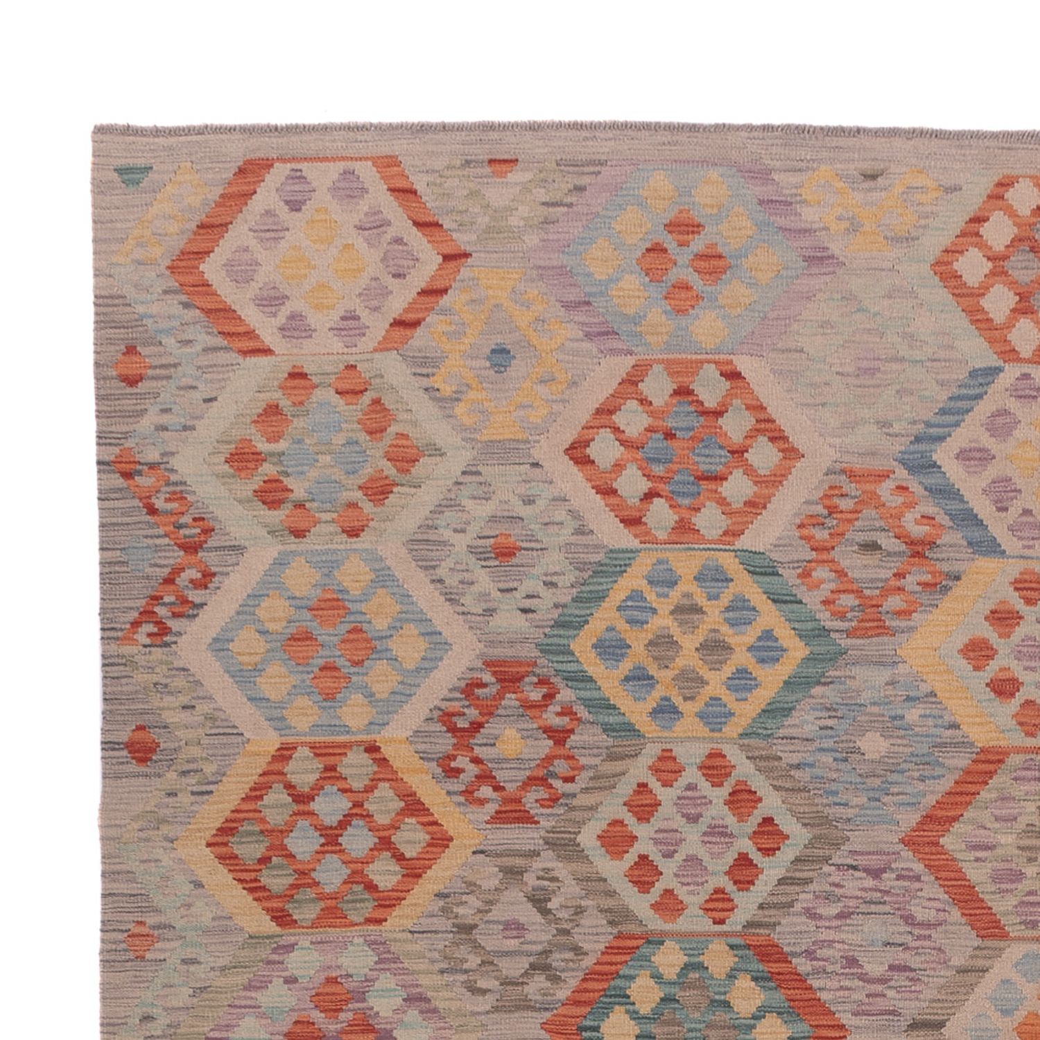 Kelim Rug - Splash - 352 x 255 cm - multicolored