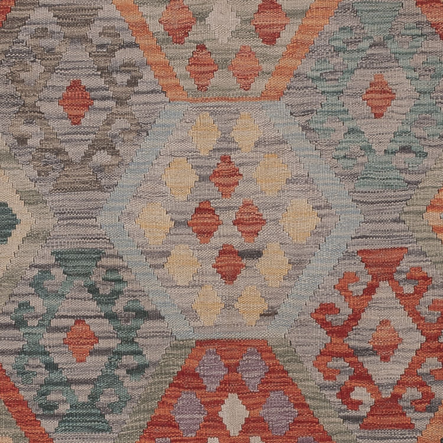 Kelim Rug - Splash - 298 x 252 cm - multicolored